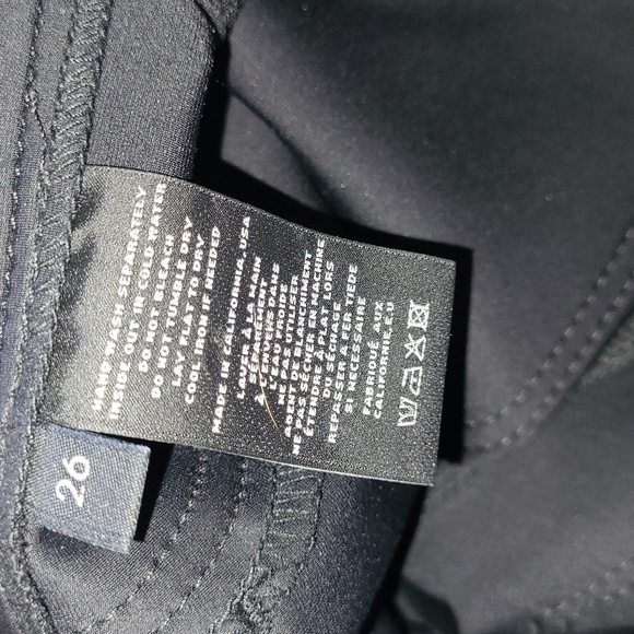J BRAND ODYSSEY Black Skinny "Scuba Pants" size 26 - Picture 6 of 7